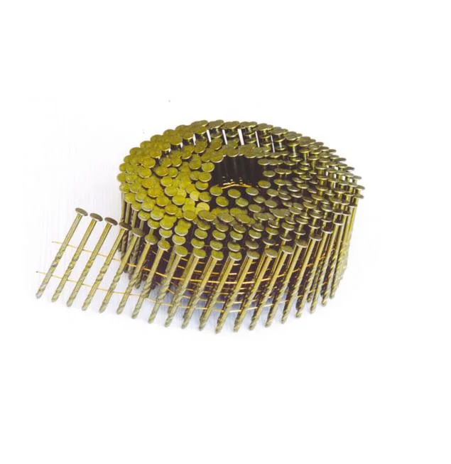 High Quality Factory Price Yellow Coil Nails for Pallet Pneumatic Nail Gun Use