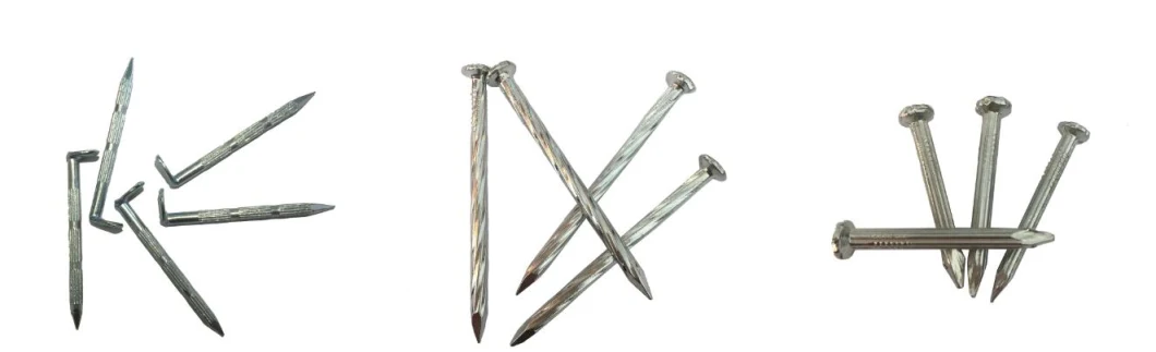 Hardware Fastener Electro Galvanized Steel Concrete Nails 3.0mm*40mm