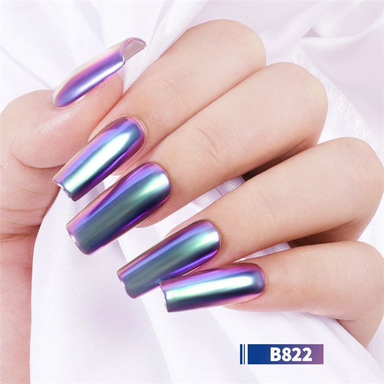 6 Color Bulk Solid Mirror Effect Fairy Neon Nail Art Chrome Powder Pen Pencil for Nail Design