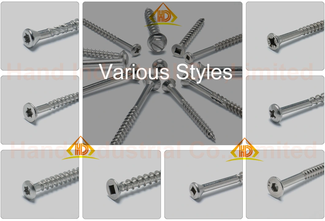 Wholesale A2 A4 Stainless Steel Flat Head with Cross Recessed Groove Wood Working Screws