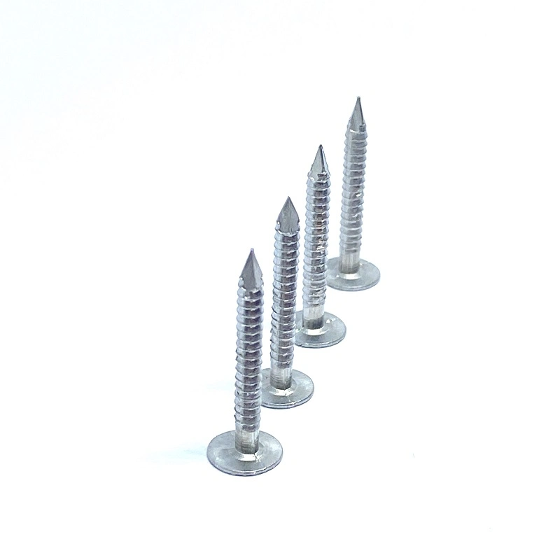 Flat Head Ring Shank Aluminium Roofing Nails with Soft Material