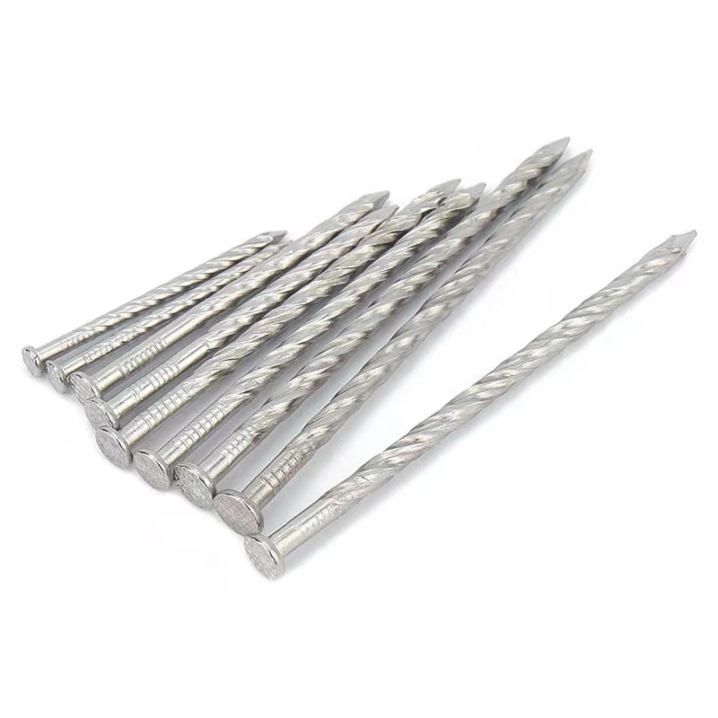 2.3X50mm Electro Galvanized Twisted Shank Bulk Pallet Nails 25kg Pallet Twist Nails