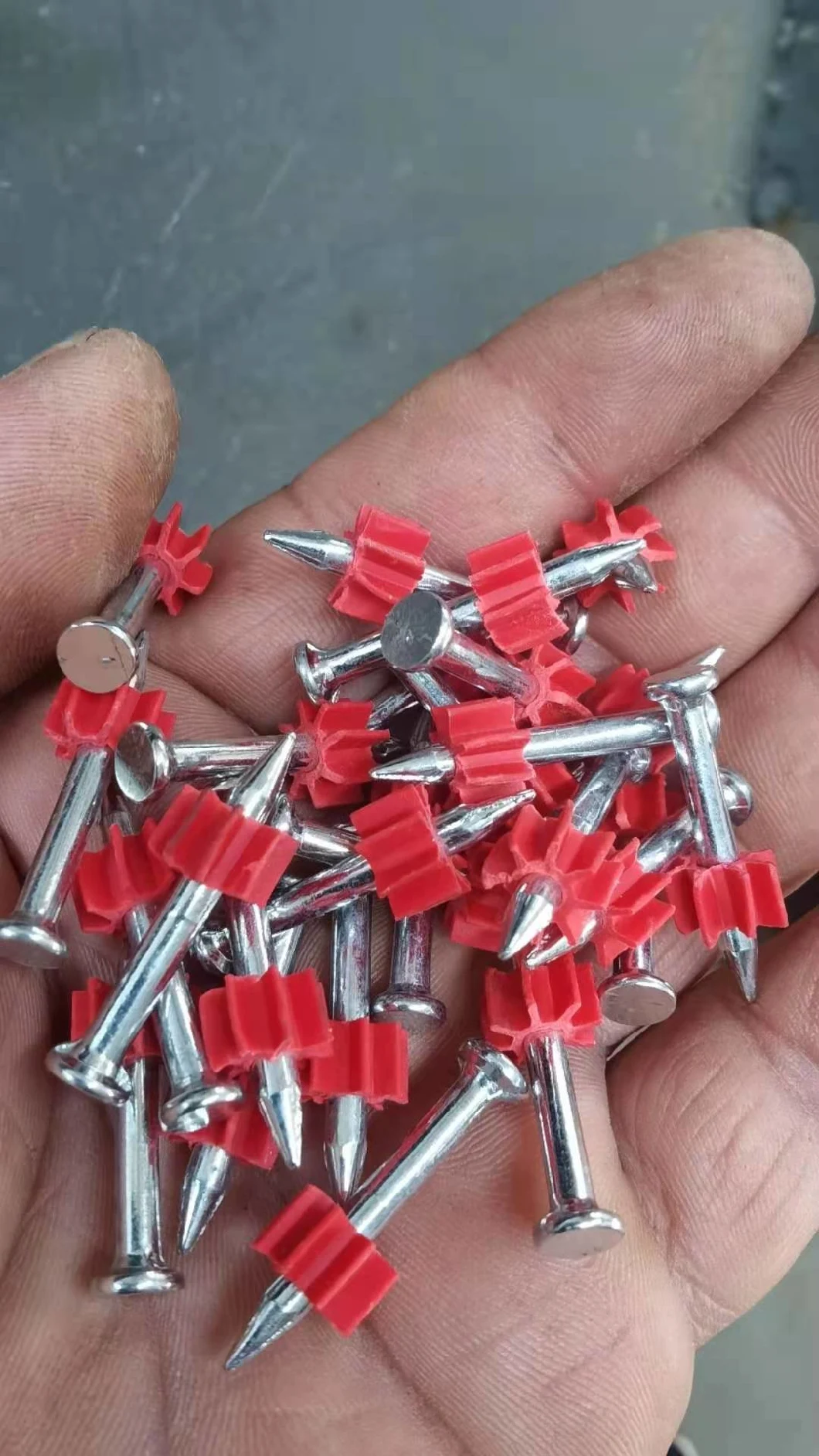 High-Quality Cement Nail Shooting Nails with Red Washer 4